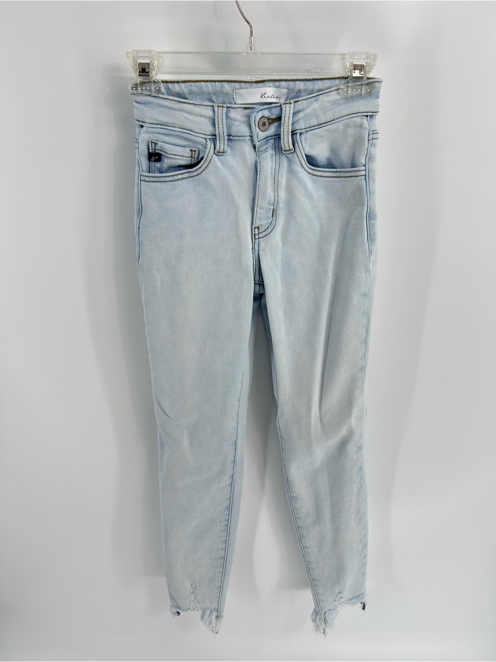 KanCan Light Wash Women's Raw Hem Skinny‎ Jeans - 0/23